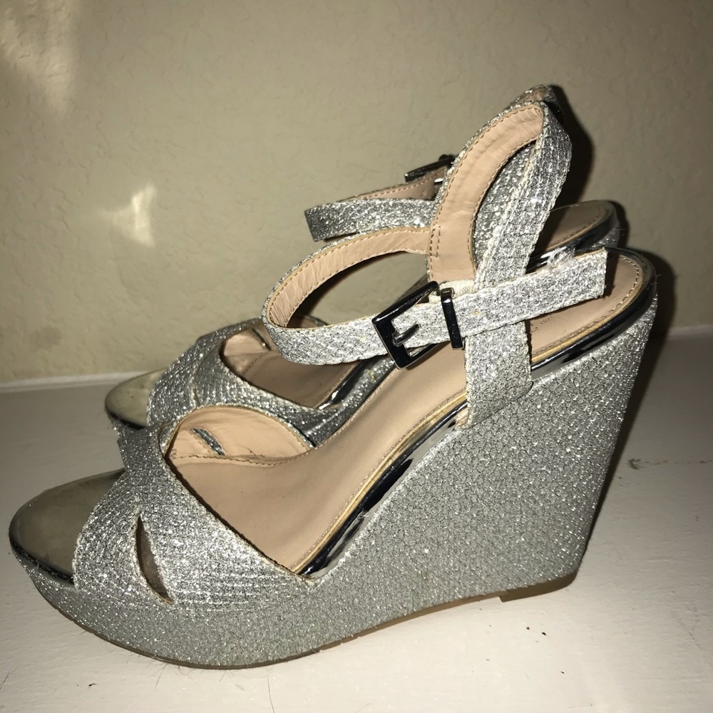 Sparkly wedding heels size 7 1/2
